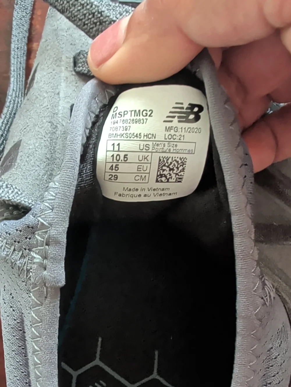 New Balance Men's Charcoal Gray Athletic Running Shoes
